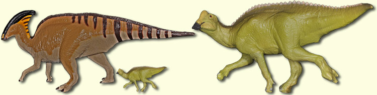 juv & adult Parasaurolophus